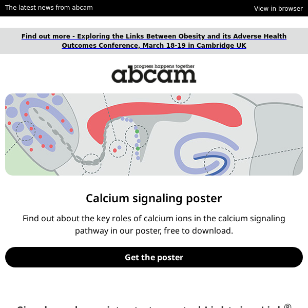 Calcium signaling poster, conjugation guide, AD/PD 2024