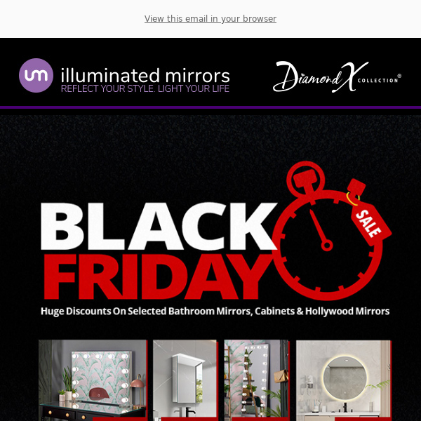 Time's Running Out: Black Friday Mirror Deals Await! - Illuminated Mirrors