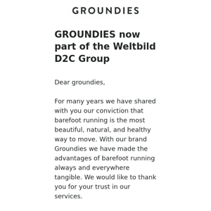 GROUNDIES now part of the Weltbild D2C Group