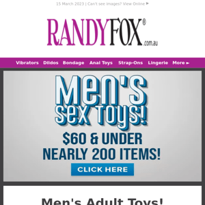 Men's Adult Toys, $60 & Under! 😀