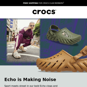 Sport your bold style in NEW Echo colorways