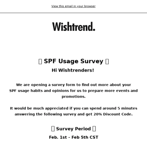 [Wishtrend] We Want To Hear From You 💌