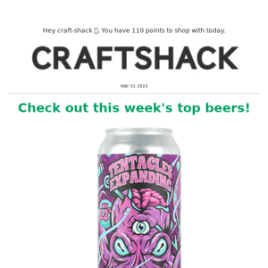 Hey Craft Shack, check out this week's new beers! 🍺