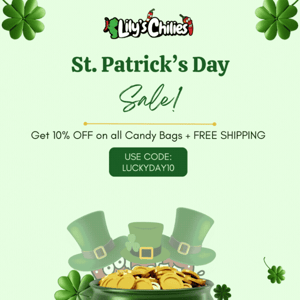 Feeling Lucky? Get 10% OFF + FREE Shipping on St. Patrick's Day Sale! 🍀
