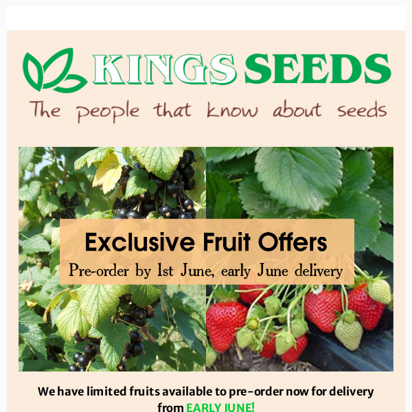 Open for Exclusive Fruit Offers! Delivery from 5th June. 🍓