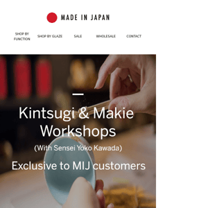 Kintsugi & Makie workshops - back in Melbourne, face-to-face!