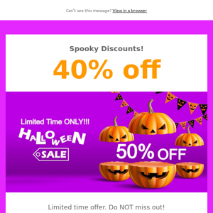 🎃 Let's get spooky 40% Off Do3D