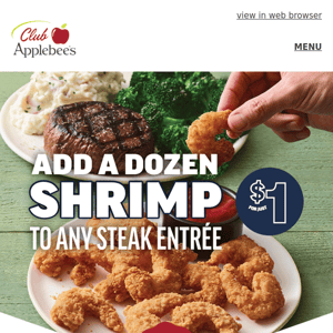 Steak or shrimp? Why not get BOTH 🤯