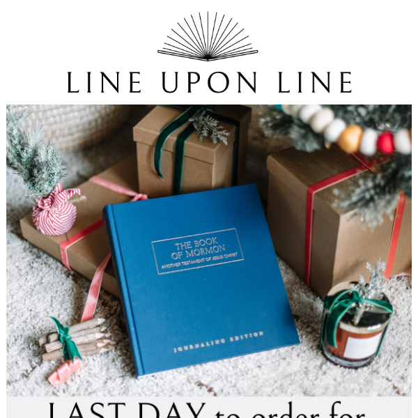 🎄 Last Day to Order for Christmas Deliveries!