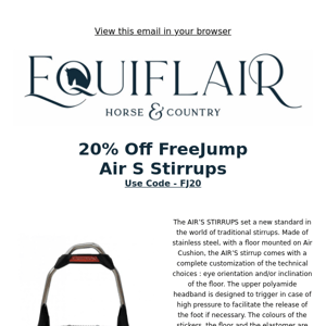 Deal of the Day - Freejump Air S Stirrups