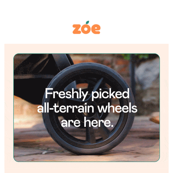 NEW All-Terrain Wheels are here - Zoe Strollers