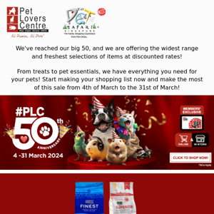 PLC celebrates our 50th Anniversary!