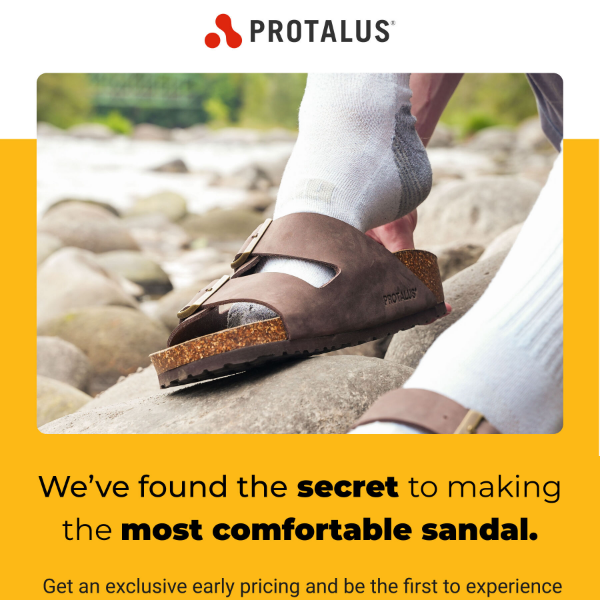 Get Ahead: Pre-Order the Most Comfortable Sandal from Protalus Now!