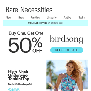 Birdsong Swim Sale: Buy One, Get One 50% Off