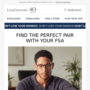 Use your FSA on prescription eyewear
