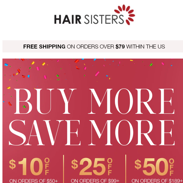 Take an Extra  $10, $25, $50 Off! Selected Items.