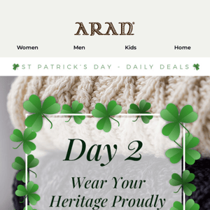 Celebrate St. Patrick's Day with your unique Clan Aran Pattern ☘️