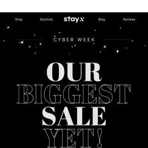 30% Off Sitewide! 🖤 6 DAYS. 1 MEGA SALE.