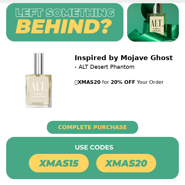 Oops, Forgot Your Fragrances? Save 20% for the Holidays 🎄