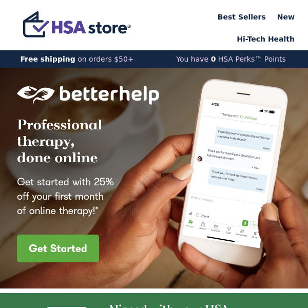 25% off BetterHelp online therapy