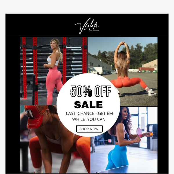 💪 Get 50% off our best selling leggings 💪
