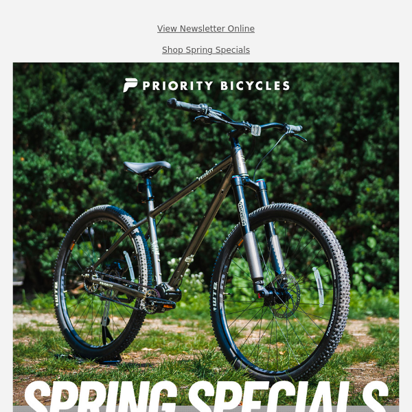 Spring Specials: Up to $400-Off Select Bicycles!