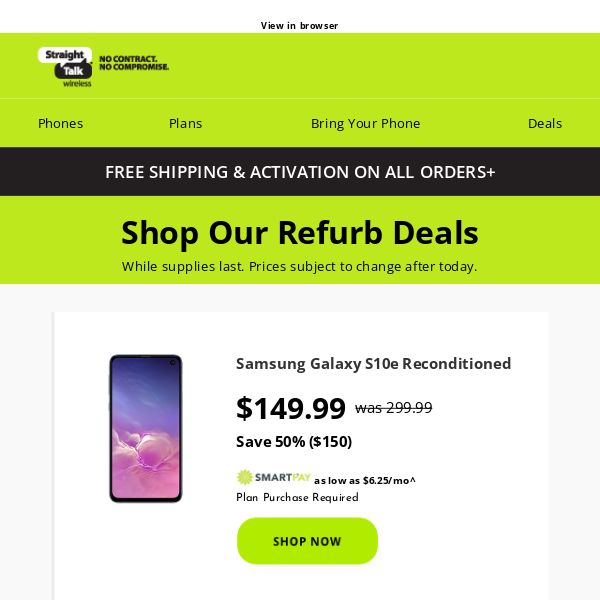 Up to $150 OFF 🏷️ Refurb phones