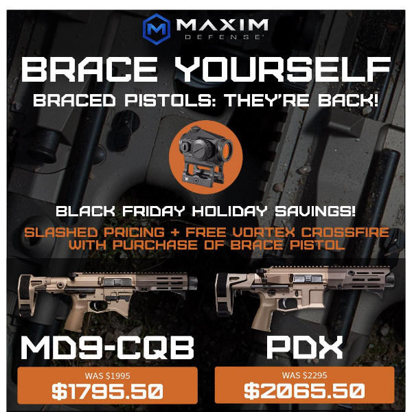 Brace Yourself...Black Friday Deals are Here.