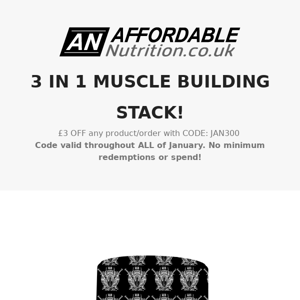 Get all your muscle builders in 1 stack! 💪