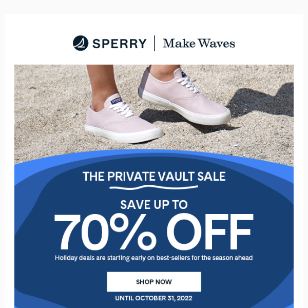 You're invited to Sperry's Private Vault Sale! 🔐
