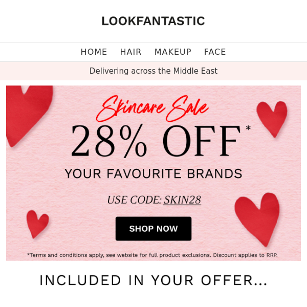 Skincare Sale: 28% Off ✨