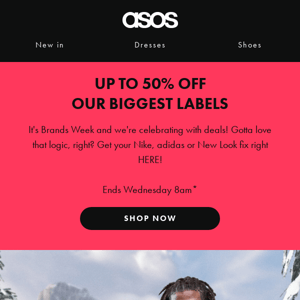 Up to 50% off our BIGGEST labels! 🚨😱