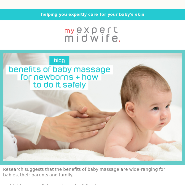 Benefits of baby massage for newborns + how to do it safely