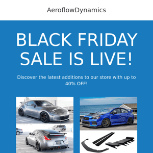 BLACK FRIDAY SALE IS HERE!