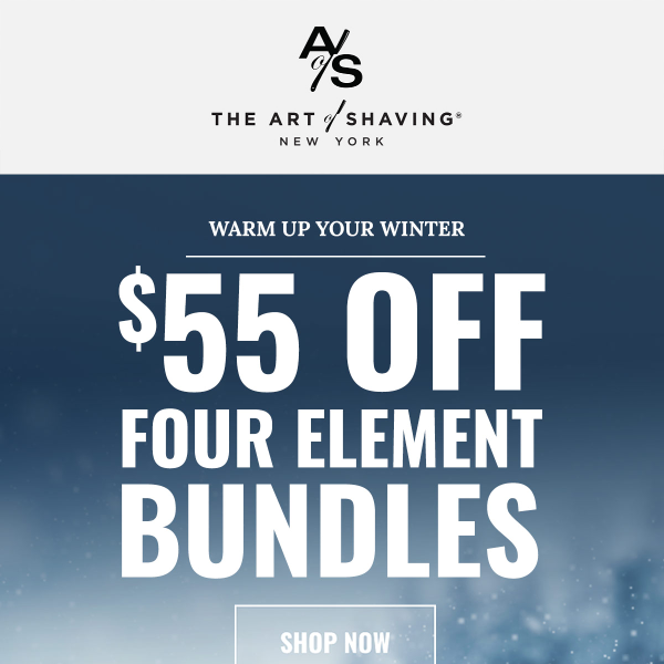 🥶 Cold Weather, Hot Deals! $55 Off Signature Shaving Kits 🪒!