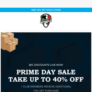 Prime Day! Up To 40% Off!