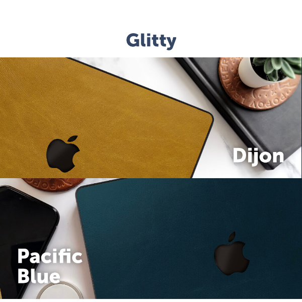 NEW: Dijon & Pacific Blue Leather Cases