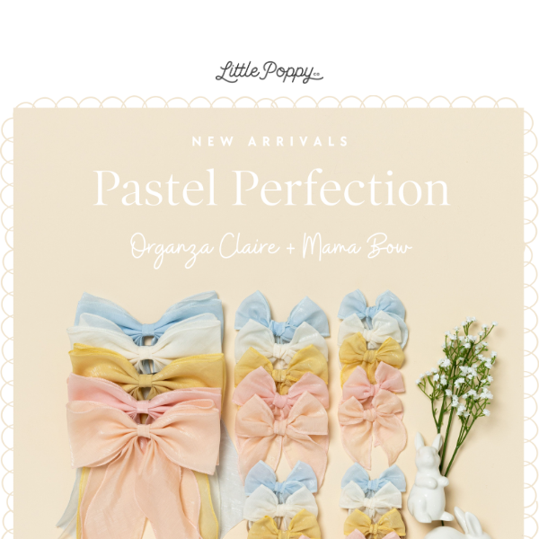 NEW bows in the PERFECT spring palette!