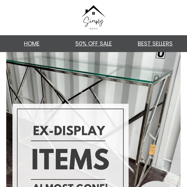 Ex Display Items Almost Gone!