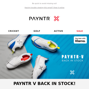 PAYNTR V’s - BACK IN STOCK ❌