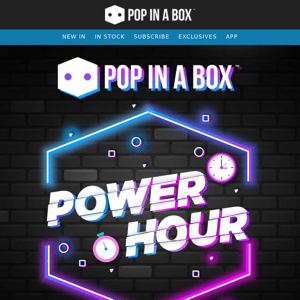 ⏰ POWER HOUR: 30% off In Stock Pops Now Live! 🏃‍♂️