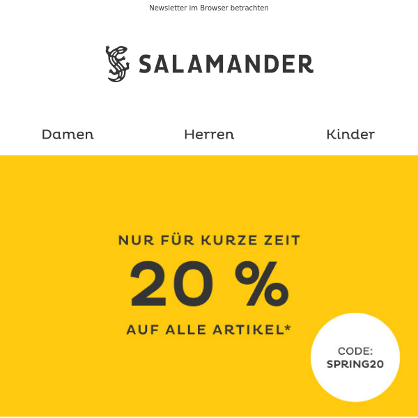 20% extra sparen auf unser gesamtes Sortiment