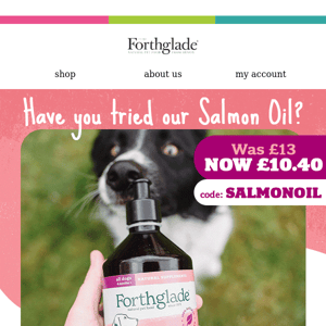 Don't miss out ‼️ Try our Salmon Oil for £10.40!