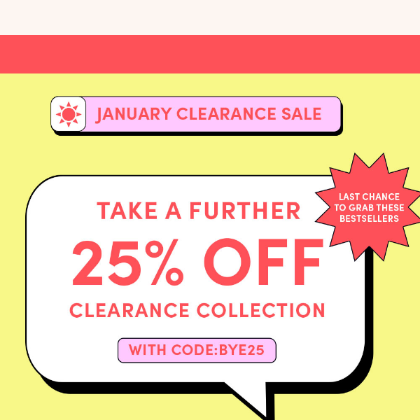 Clearance SALE ends tonight 📣 Lowest EVER prices