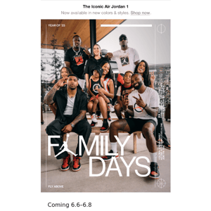 Coming 6.6: Jordan Family Days 🏀
