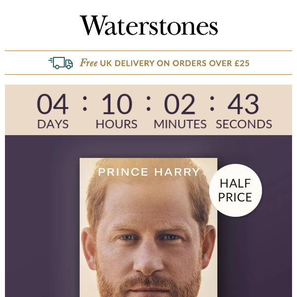 5 DAYS TO GO Till Prince Harry's Spare