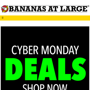 Cyber Monday Deals. Shop now while supplies last!