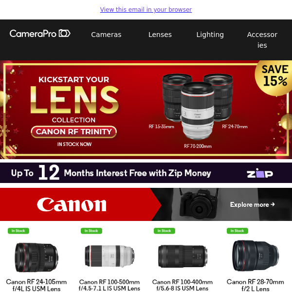 Holiday Snaps Await: Christmas Lens Sales!