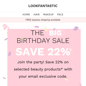 BDAY FLASH⚡ 22% off your beauty haul