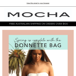 Your Spring look with the Donnette bag!